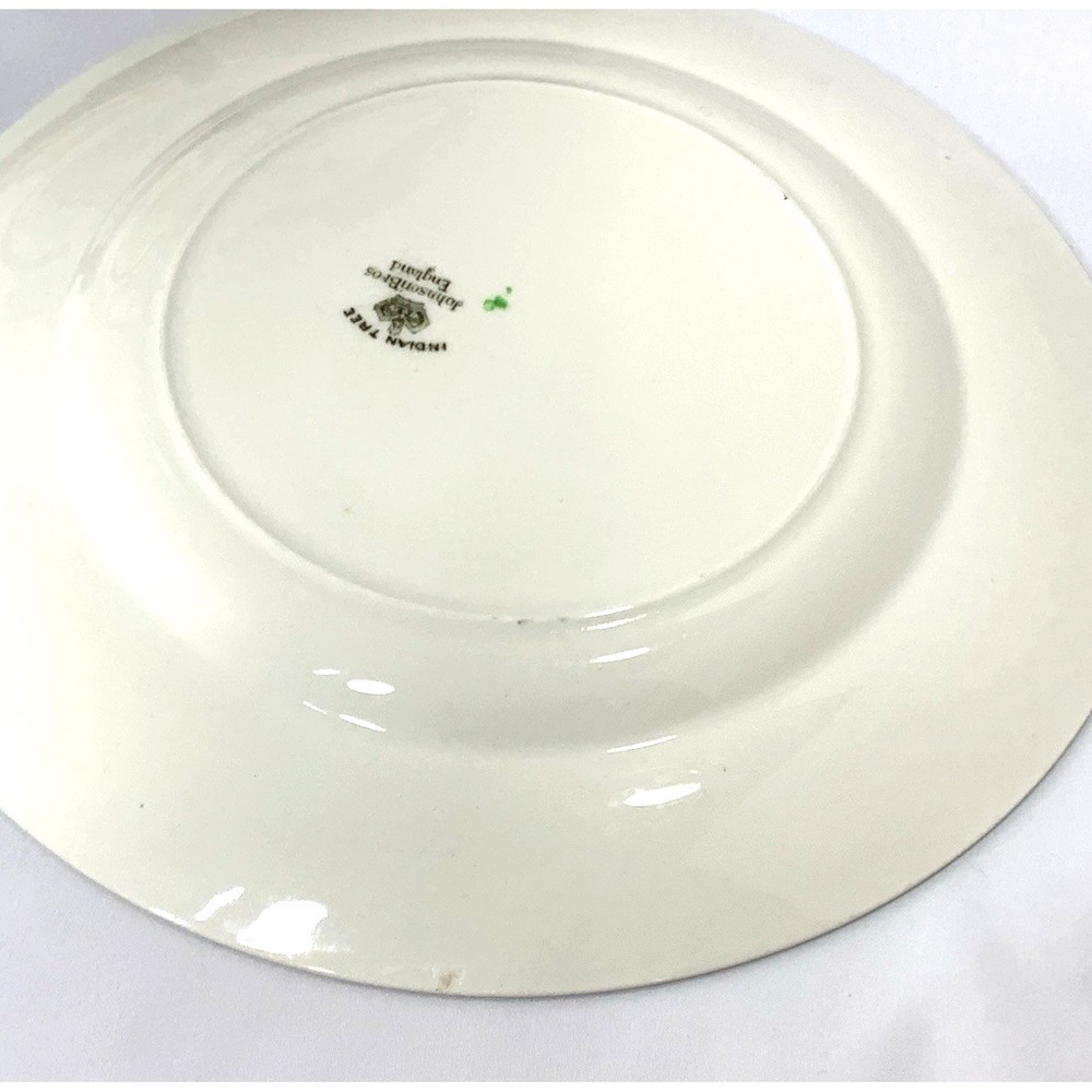 Johnson Brothers Indian Tree Dinner Plates x4 England Ironstone VERY GOOD - Picture 9 of 13